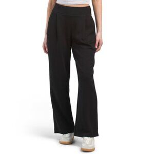AEROSOLES Black Brushed Wide Leg Pants
